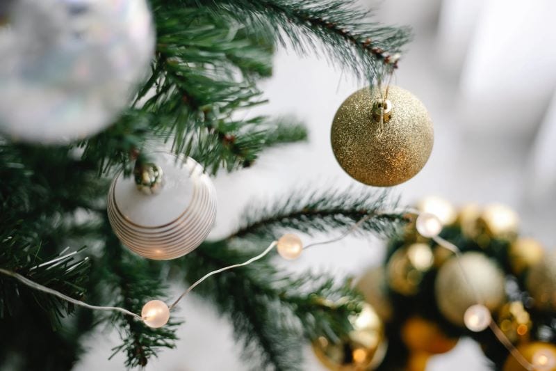 Checking out dead bulbs on artificial Christmas tree pro tips